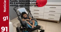 Bazar em Cuiab� busca R$ 2 milh�es para salvar menino com doen�a rara nos EUA