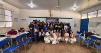 Universidade ensina jovens a combater mau h�lito e bullying em escola de Barra do Gar�as