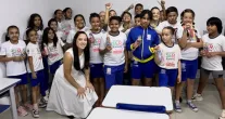 Acad�mica de Odontologia ensina crian�as sobre sono, estresse e sa�de dos dentes