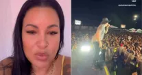 Esposa de funkeiro falecido se chateia por cantor trocar letra de m�sica famosa em show