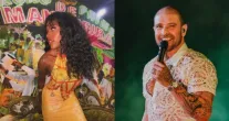 Diogo Nogueira � flagrado ao lado de Wic Tavares, filha de famoso sambista
