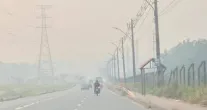 Manaus est� coberta por fuma�a e prefeitura pede ajuda urgente