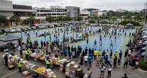 Torneio de v�lei gratuito ou por quilo de comida re�ne 900 atletas em shopping em Goi�nia