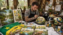 Tatuador de Mato Grosso Transforma Cultura Regional em Arte para Toda a Vida em V�rios Materiais