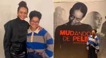 Ex-BBB Tia Milena conhece Ta�s Ara�jo em pe�a e celebra: 'Obrigada pela recep��o'