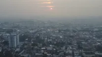 Fuma�a de queimadas cobre Manaus e qualidade do ar fica perigosa