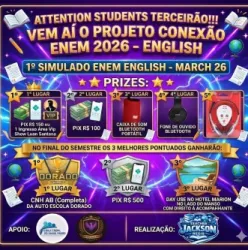Projeto aposta em ingl�s para impulsionar desempenho no ENEM para estudantes do 3�ano do Ensino M�dio da Escola Estadual Dep. Emanuel Pinheiro