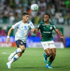 Palmeiras vence o Gr�mio e dispara na lideran�a do Brasileir�o