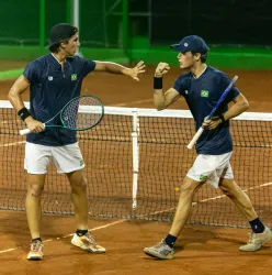 Leonardo Storck � Medalha de Ouro nas duplas nos Jogos Sul-Americanos da Juventude