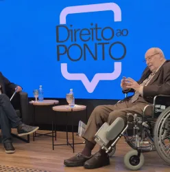 Professor e jurista Ives Gandra Martins foi homenageado na estreia do talk show jur�dico "Direito ao Ponto" da EPD
