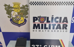 Homem  preso em flagrante pela Polcia Militar por porte ilegal de arma de fogo