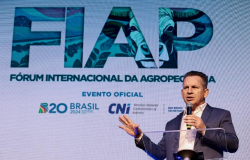 Durante Frum Internacional da Agropecuria, governador defende punies severas para desmatamento ilegal