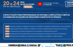 Capacitao para profissionais do Sistema Confea/Crea e Mtua atuarem em desastres climticos