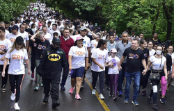 Caminhada Ser Famlia Mulher arrecada 2,5 toneladas de leite; "um sucesso", celebra primeira-dama de MT