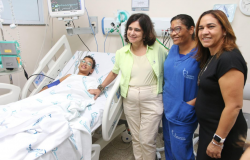 Em Salvador, ministra da Sade visita hospital estadual referncia no atendimento a pacientes com Dengue