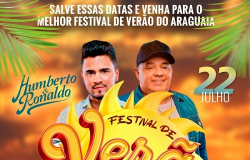Vem aí o Festival de Verão 2023 em São Félix do Araguaia com inicio dia 08 de julho