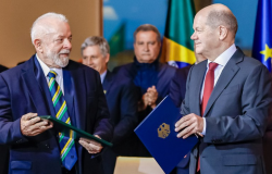 Lula e Olaf Scholz defendem transição ecológica com justiça social