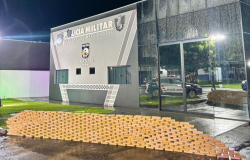 Polcia Militar apreende 411 quilos de pasta base de cocana e causa prejuzo de R$ 7,5 milhes s faces