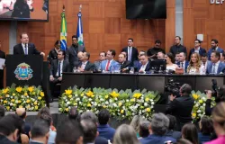 Primeira-dama de MT destaca a importncia das aes sociais na posse da nova mesa diretora da ALMT