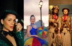 Laura Brito celebra o carnaval pernambucano com homenagem ao Frevo, aos Bonecos Gigantes de Olinda e ao icnico Homem da Meia-Noite