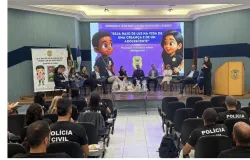 APRIMORAR PARA PROTEGER Polcia Civil promove 2 capacitao do projeto Seja Raio de Luz na Vida de uma Criana e um Adolescente