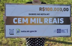 Mais de 10 mil pessoas foram sorteadas pelo Nota MT em 2025