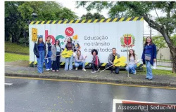 Estudantes de MT retornam de imerso em educao no trnsito aps viagem formativa a Curitiba