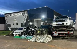 Foras de segurana apreendem 376 quilos de drogas e quatro armas de fogo; prejuzo ao crime de R$ 5 milhes