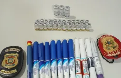 Polcia Civil e Vigilncia Sanitria apreendem medicamentos irregulares em clnica de Barra do Garas