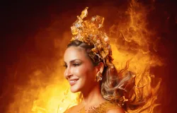 CLAUDIA LEITTE COMANDA SHOW NO CAMAROTE BRAHMA COM LOOK INSPIRADO NA CERVEJA