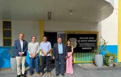 Pol�cia Civil e Minist�rio P�blico realizam visita t�cnica na obra da Deddica