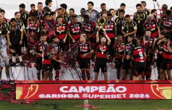 Flamengo vence Fluminense nos p�naltis e fatura tricampeonato carioca