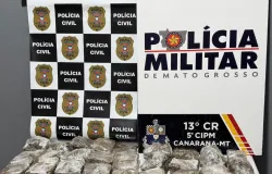 Pol�cias Civil e Militar prendem homem que comercializava drogas pr�ximo � feira em Canarana