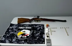 For�a T�tica prende faccionado com arma de fogo e muni��es em Matup�