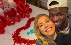 'Apaixonado por voc�', diz Vini Jr. a Virginia ap�s rumores de crise