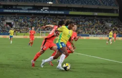 �Jogos da sele��o feminina em Cuiab� incentivam e impulsionam o esporte no Estado", afirma torcedor na Arena Pantanal