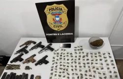 Pol�cia Civil prende dois suspeitos e apreende sete armas de fogo em Nova Lacerda