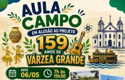 �Da sala para a cidade: Escola Dep. Emanuel Pinheiro transforma V�rzea Grande em sala de aula em aula de campo do Projeto 159 anos�