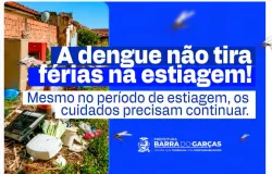 Barra do Gar�as registra baixo �ndice do Aedes aegypti, mas preven��o continua essencial mesmo na estiagem