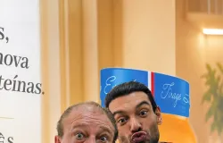 Lucas Lucco e �rick Jacquin movimentam estande da Chef Whey na Naturaltech 2026