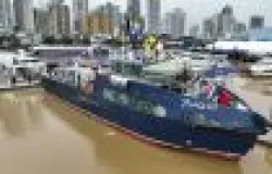 Barco movido a hidrog�nio verde chega a Santa Catarina e mostra a for�a da economia do mar