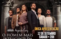 "O Homem Mais Inteligente da Hist�ria", adapta��o do best-seller de Augusto Cury, chega aos palcos de Cuiab� neste S�bado
