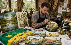 Tatuador de Mato Grosso Transforma Cultura Regional em Arte para Toda a Vida em V�rios Materiais
