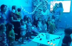 Crian�as de Cuiab� vivem aventura no fundo do mar em evento escolar