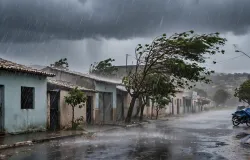 Chuva forte e vento de 60 km/h: Salitre � a �nica cidade do CE em alerta de perigo