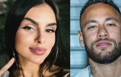 Modelo ostenta barriguinha e rumores de gravidez com Neymar aumentam