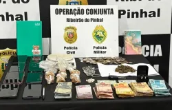 Opera��o conjunta prende tr�s pessoas e apreende drogas em Ribeir�o do Pinhal