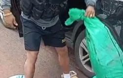 Trio  preso com sacos de cocana em Mercedes adulterada; veja vdeo