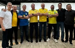 Mauro Mendes e mais 6 governadores participam de ato pela anistia ao lado de Bolsonaro