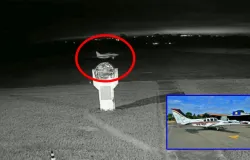 Cmera flagra furto de avio de R$ 6 milhes em aeroporto de MT